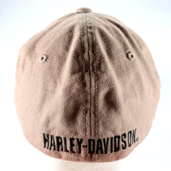 Harley Davidson Embroidered Baseball Cap Hat Fitted Sz Small - Picture 4 of 6